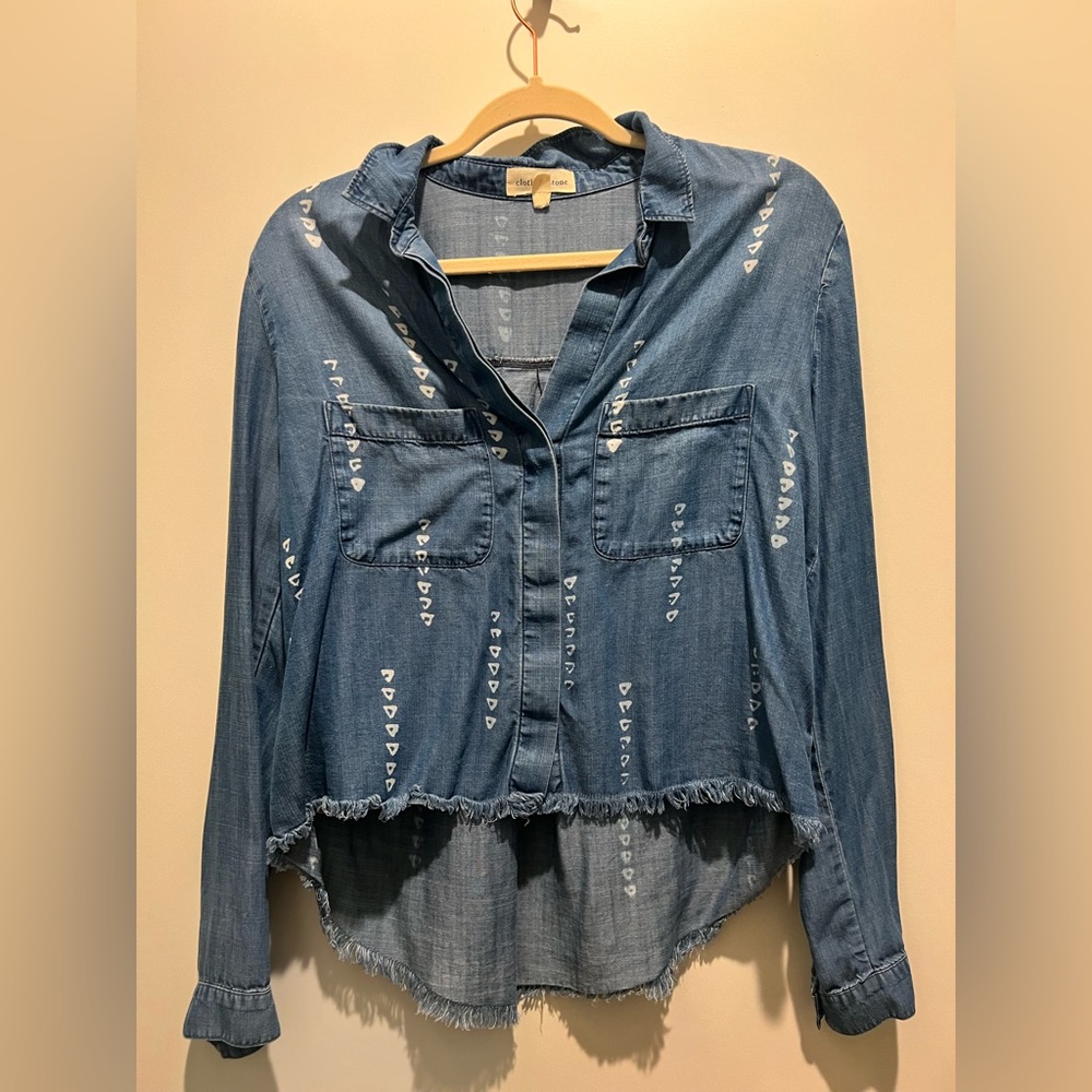 Anthropologie Cloth & Stone Chambray shirt